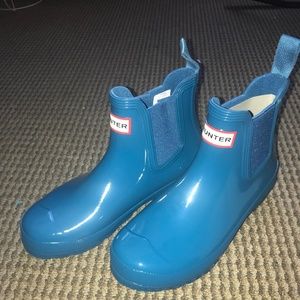 Blue Hunter Chelsea Boots